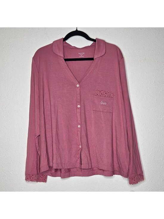 State of Day Other - NWT State of Day Women's Collared Knit Pajama Top